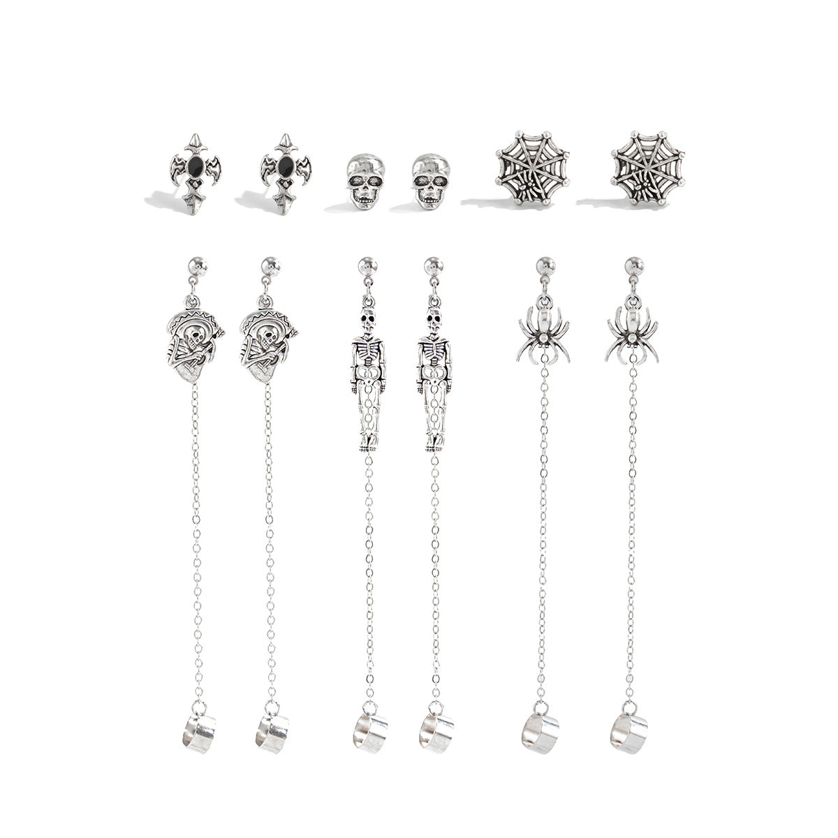 Wholesale Rose  Bloody Cross Earring Set